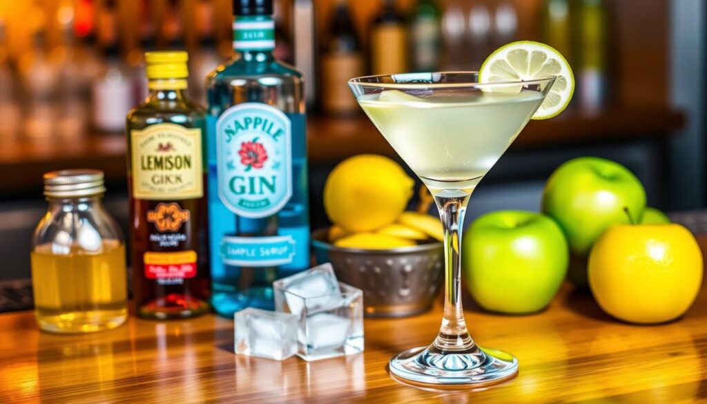Apple Sour Martini Cocktail Ingredients