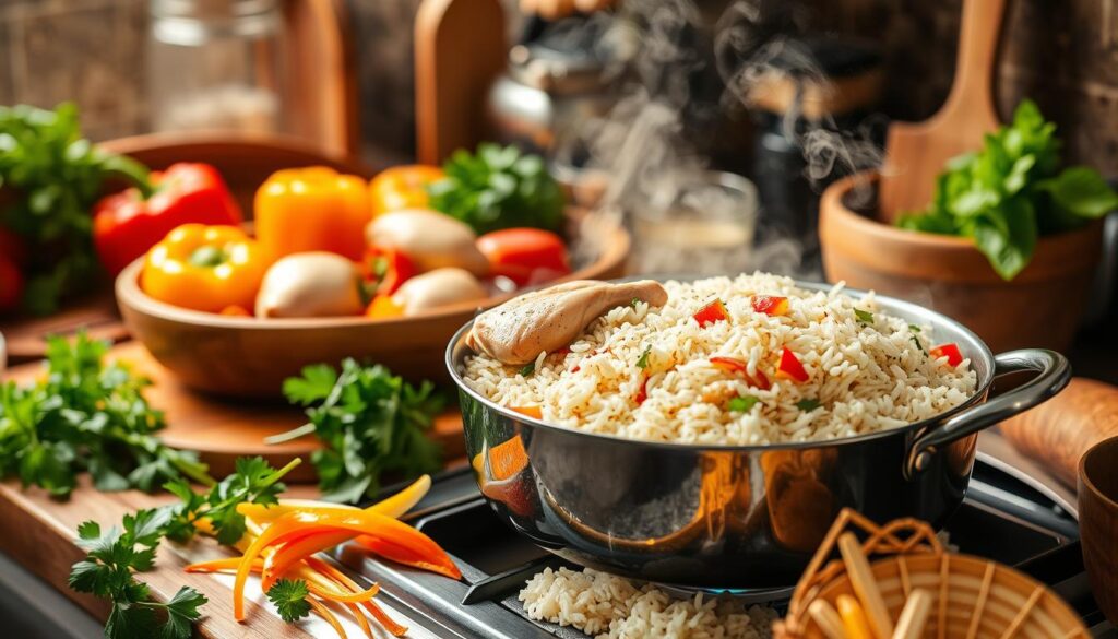 Easy Chicken Rice Dinners Preparation