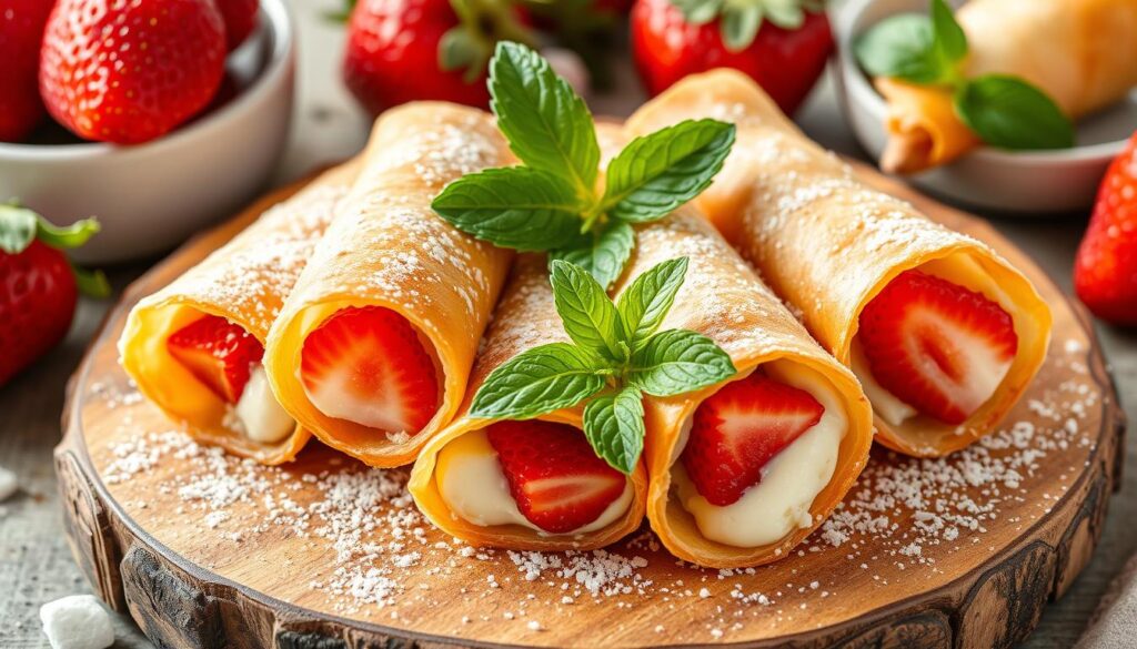 Strawberry Cheesecake Eggroll Bites