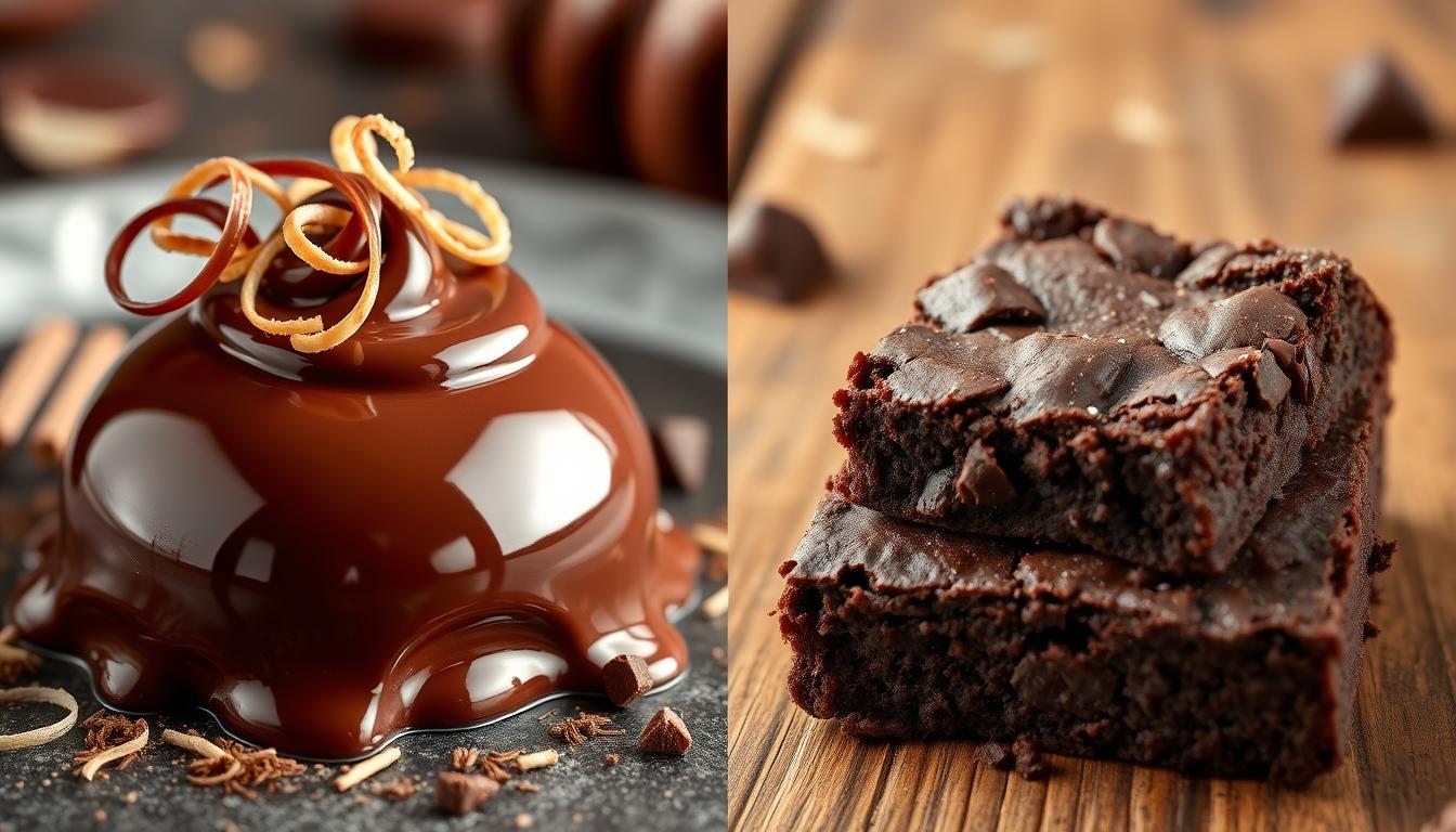 What's the difference between chocolate brownie and chocolate fudge brownie?